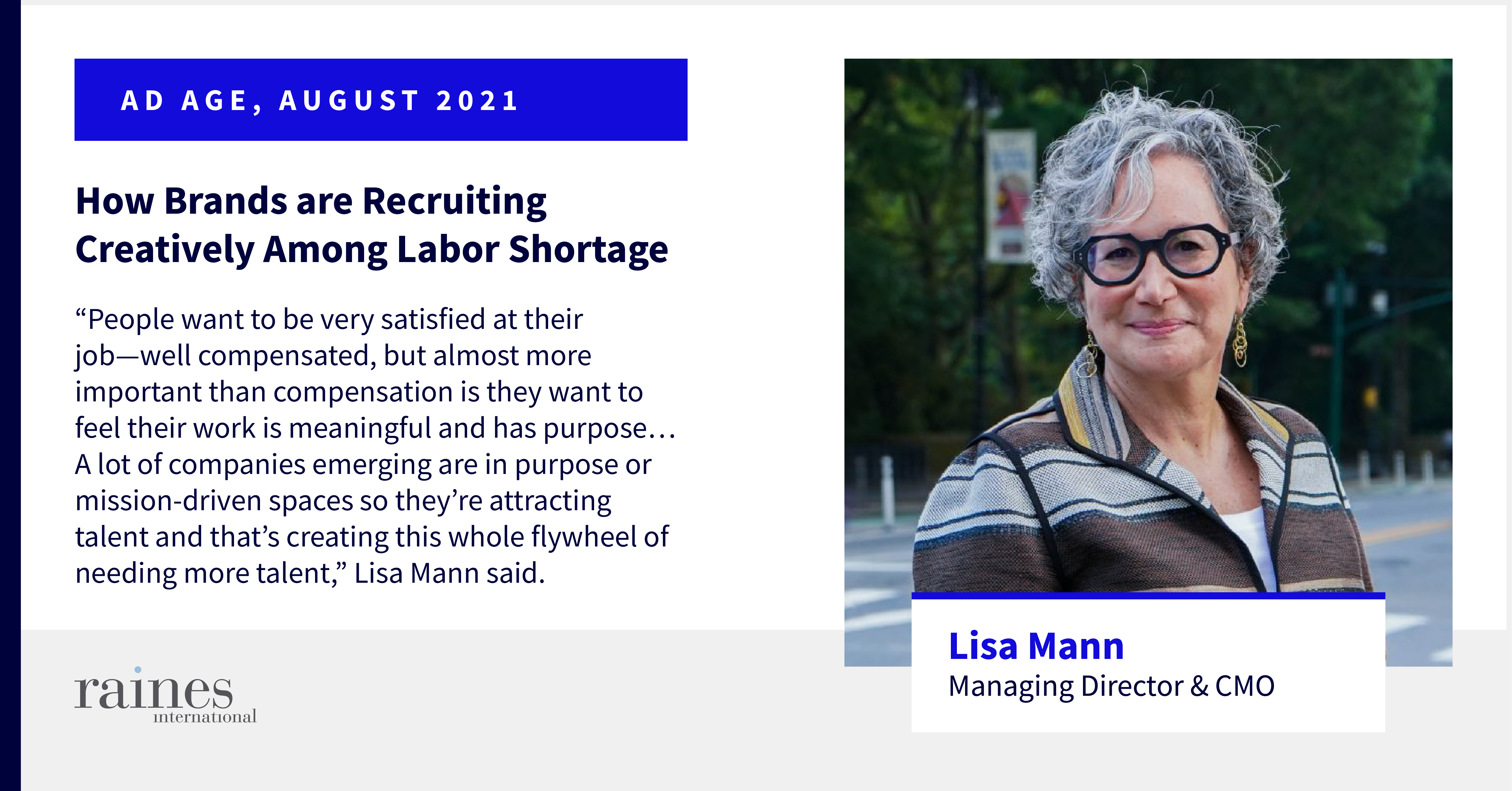 Lisa Mann Quote for Ad Age