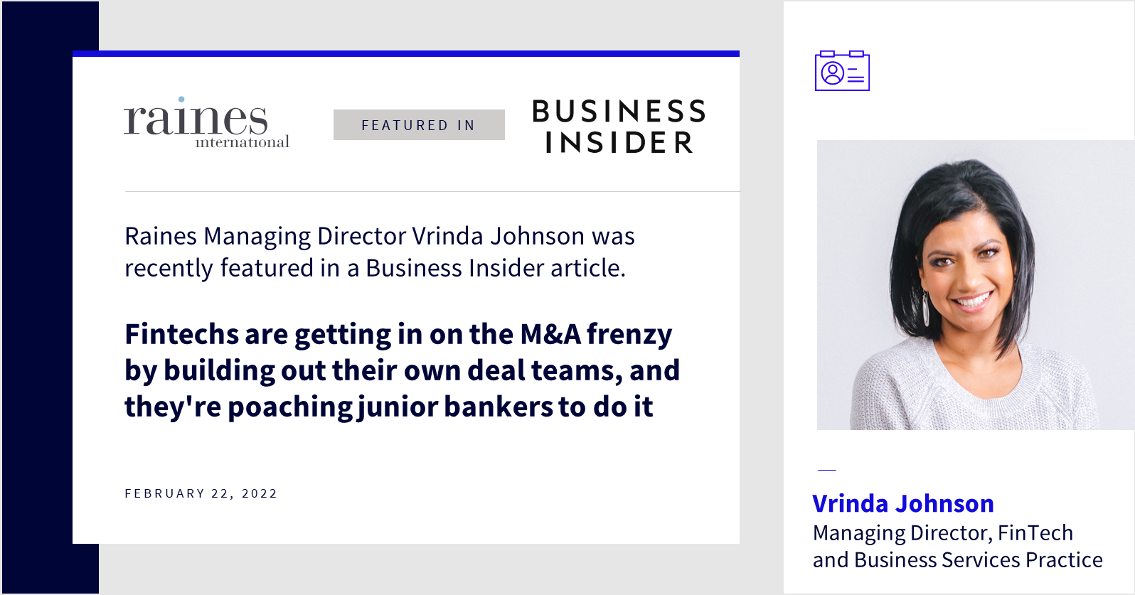 Vrinda Johnson in Business Insider