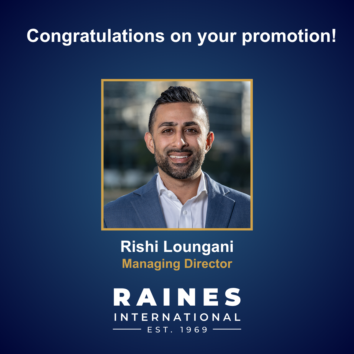 Rishi Loungani Aviation executive search